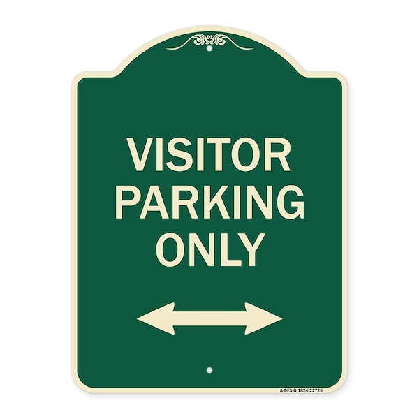 Signmission Visitor Parking Visitor Parking Heavy-Gauge Aluminum Architectural Sign, 24" x 18", G-1824-22725 A-DES-G-1824-22725 - main
